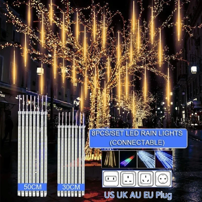 Lighting Wedding Outdoor - 30cm /50cm Waterproof Meteor Shower Rain