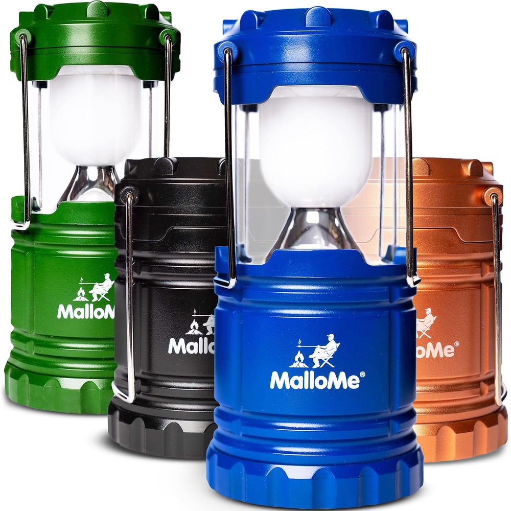 Lighting Wedding Outdoor - Multicolor LED Camping Lanterns 4-Pack: Portable