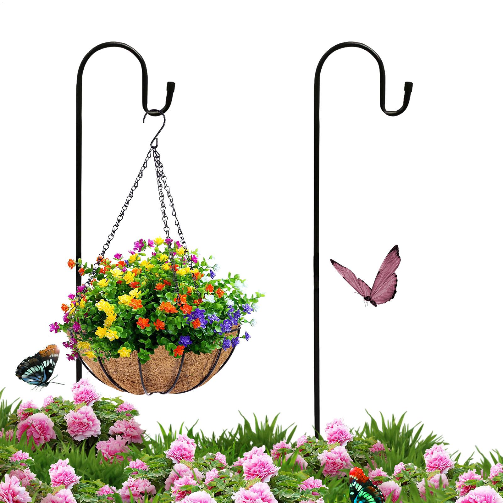 Outdoor Lighting Hooks - Bird Feeder Hook 47 Inch Metal