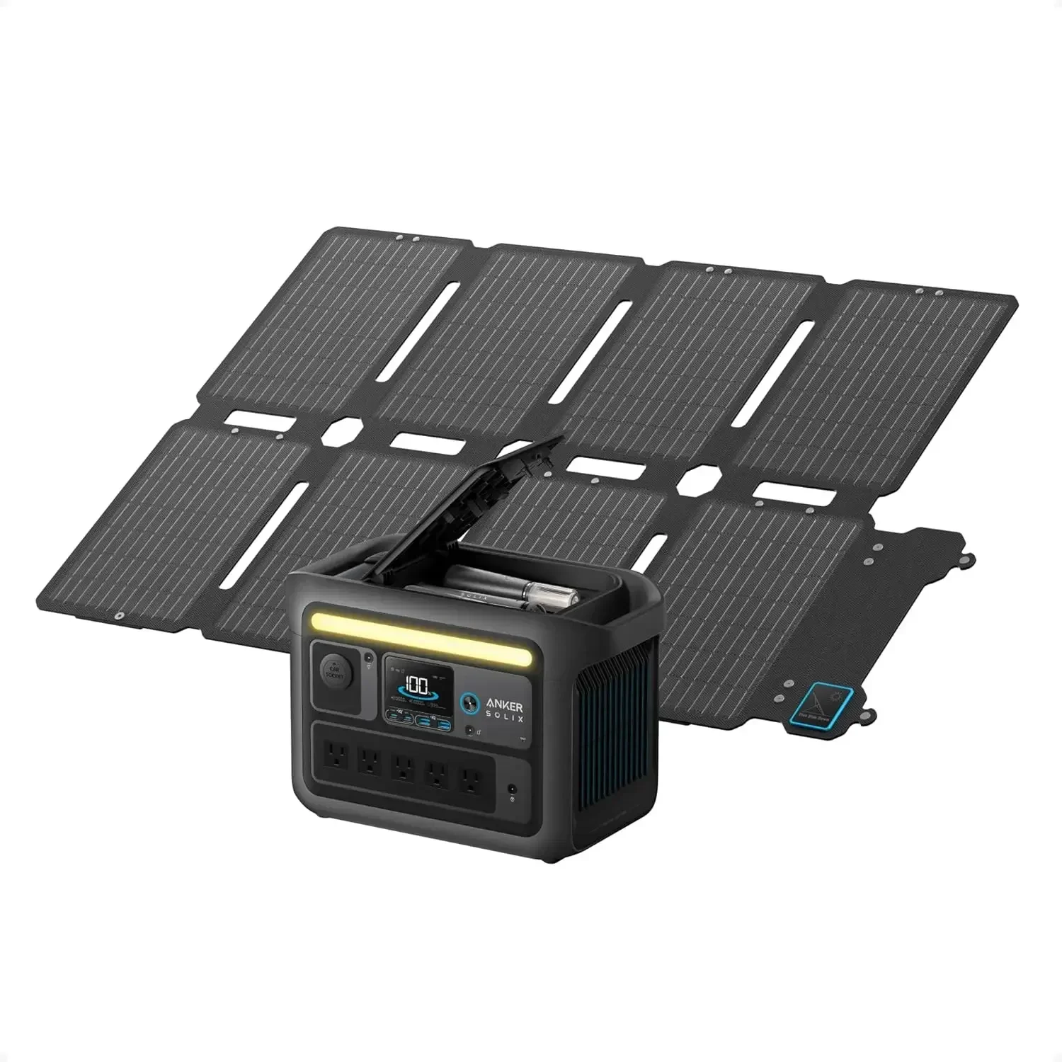 Outdoor Lighting Battery Powered - Anker SOLIX C800X Portable Power Station