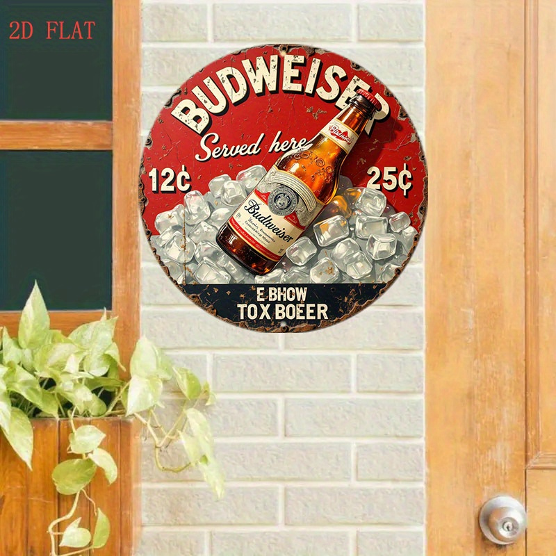1pc Vintage Beer Logo Metal Wa - Outdoor Lighting Logo recension och pris