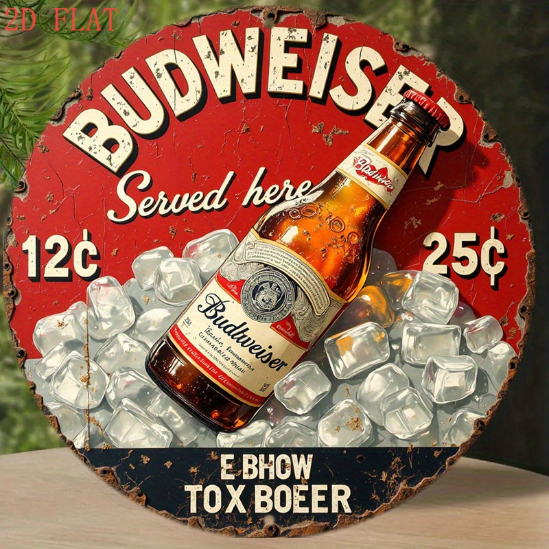 1pc Vintage Beer Logo Metal Wa - Outdoor Lighting Logo recension och pris
