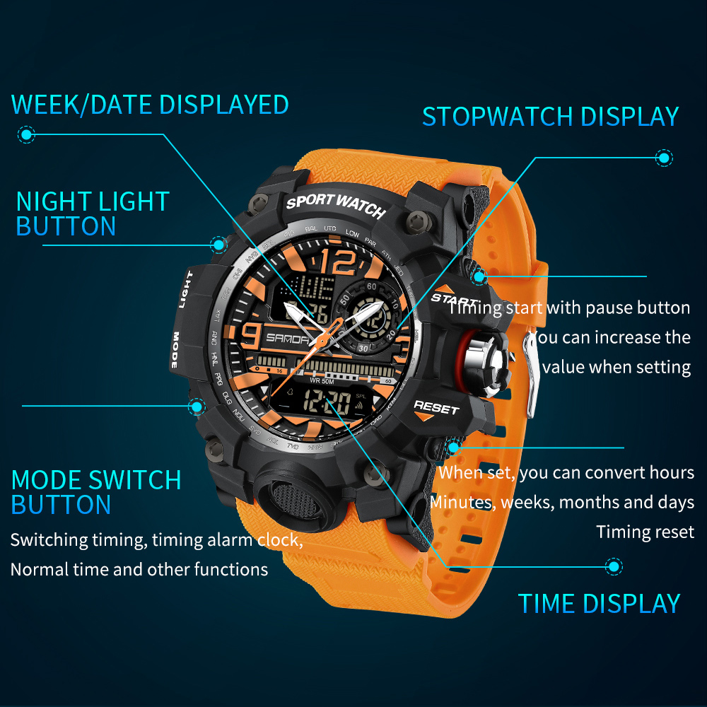 SANDA 3133 Outdoor Men's Watch - Outdoor Lighting Zones recension och pris