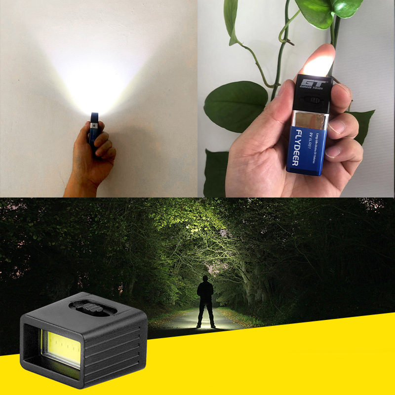 9V Battery Flashlight 9V Mini  - Outdoor Lighting Not Working recension och pris