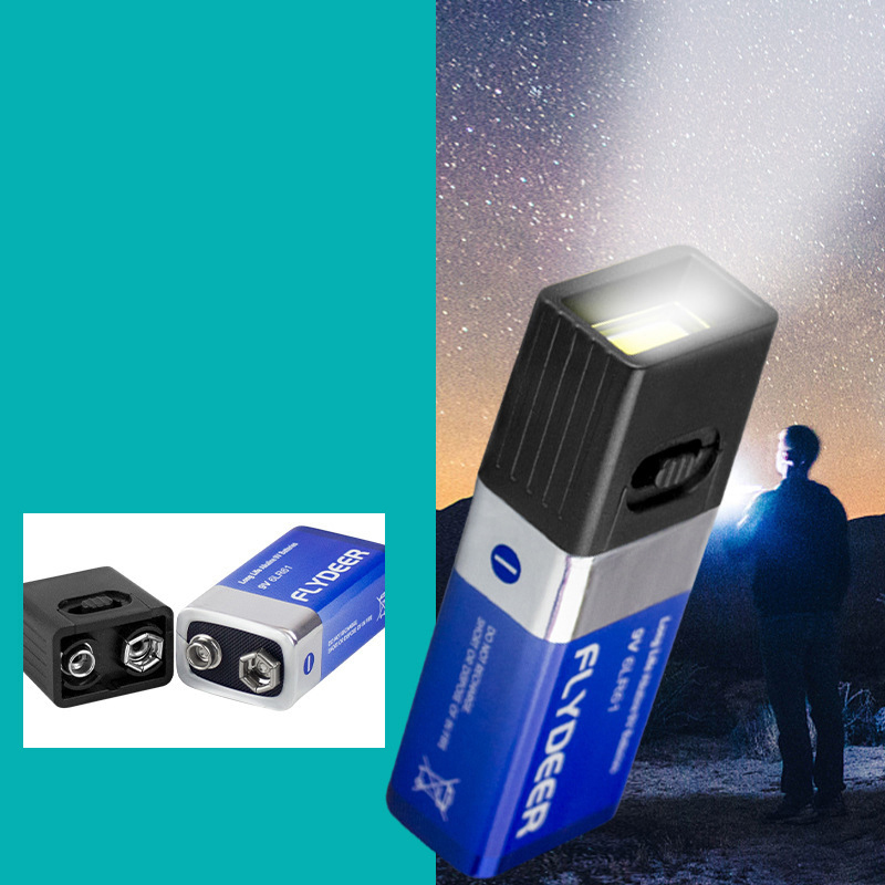 9V Battery Flashlight 9V Mini  - Outdoor Lighting Not Working recension och pris