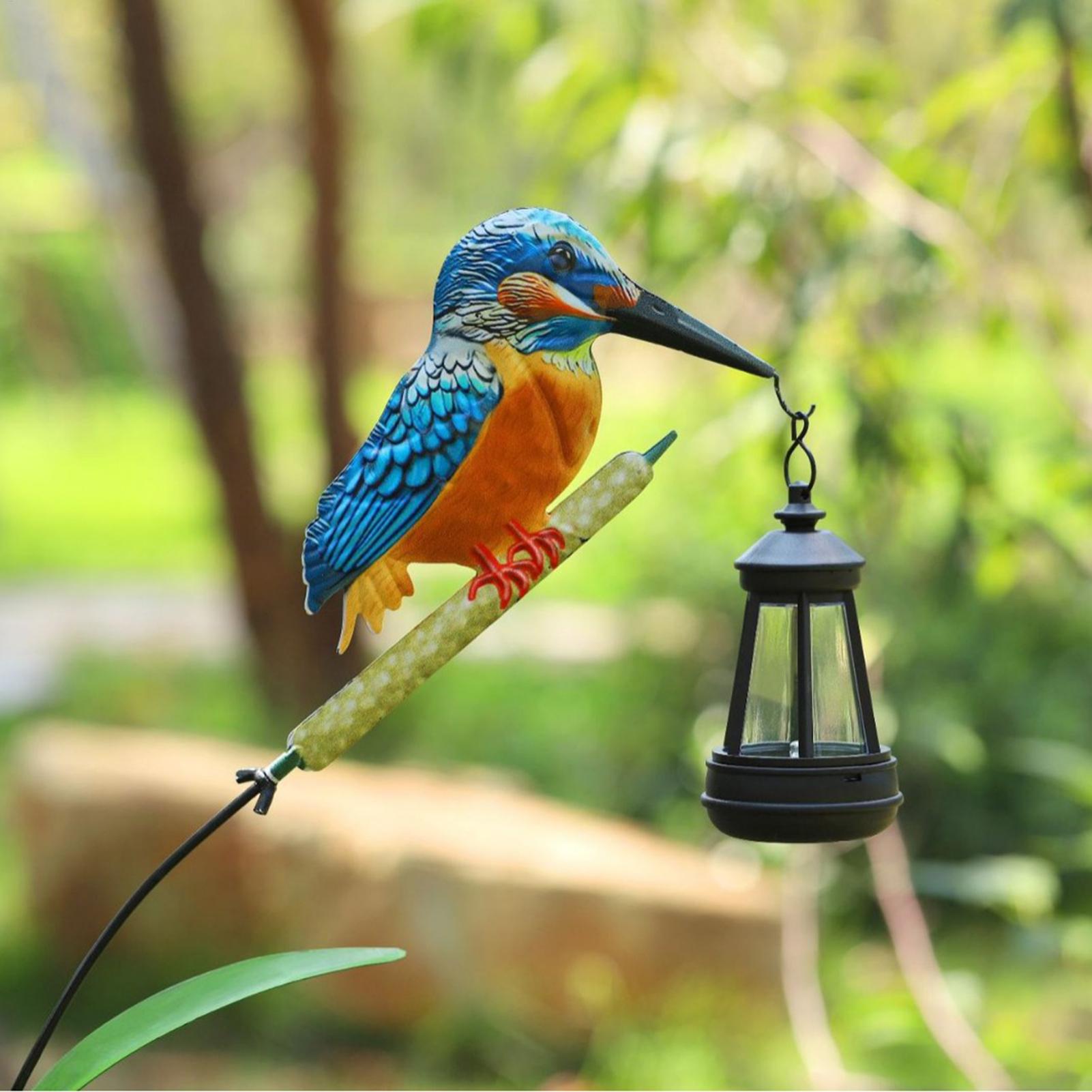 Solar Powered Kingfisher Light - Outdoor Lighting Driveway recension och pris