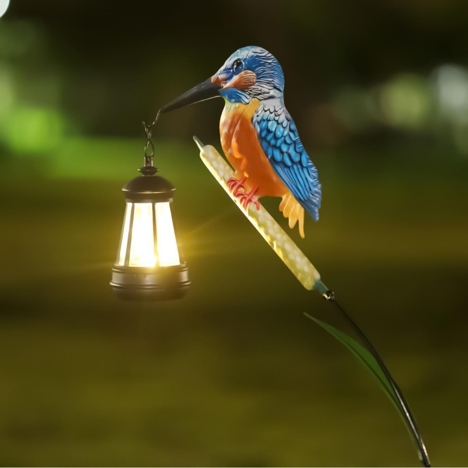 Solar Powered Kingfisher Light - Outdoor Lighting Driveway recension och pris