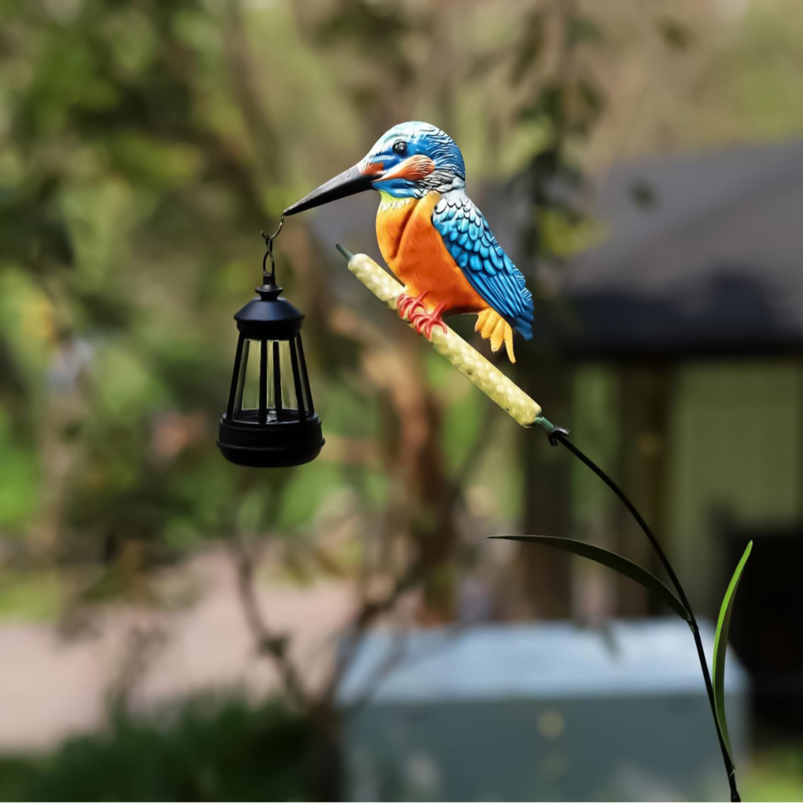 Solar Powered Kingfisher Light - Outdoor Lighting Driveway recension och pris