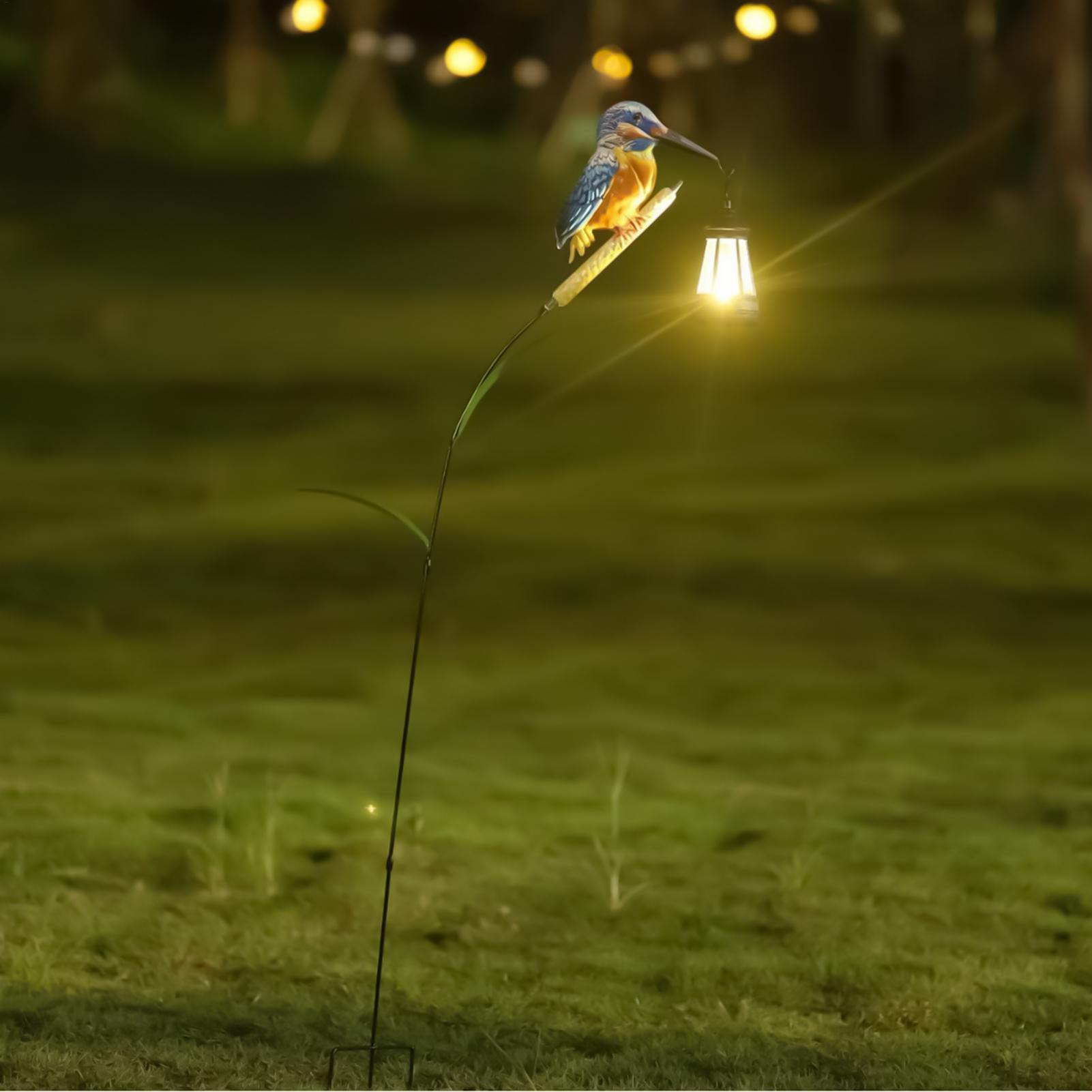 Solar Powered Kingfisher Light - Outdoor Lighting Driveway recension och pris