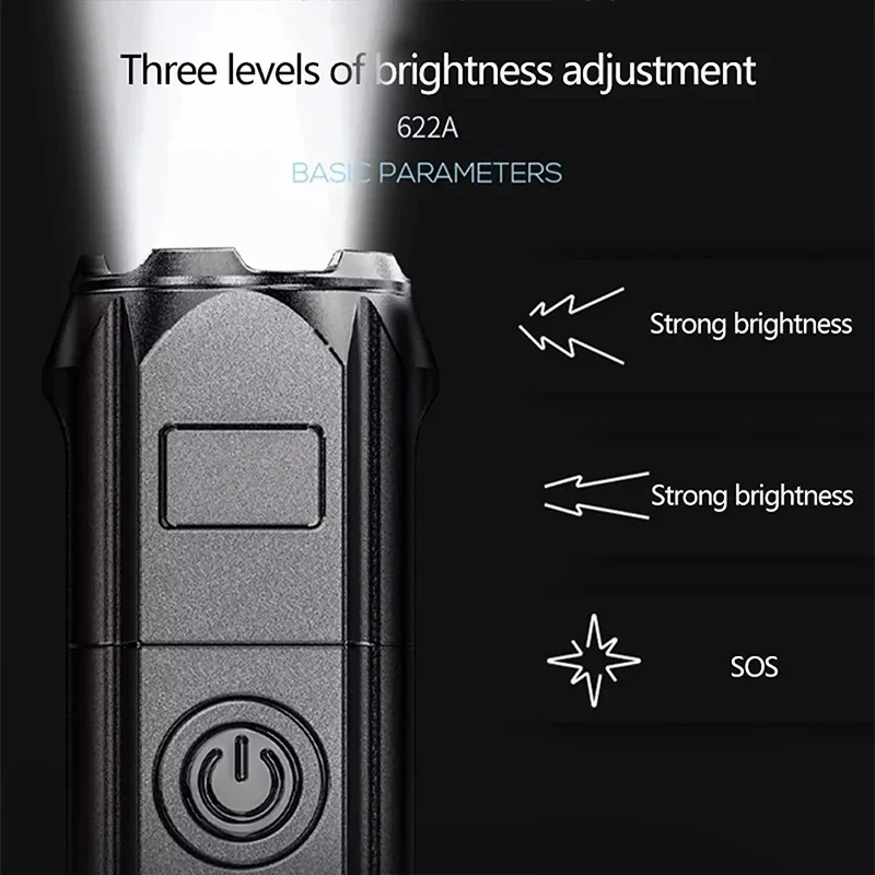 LED Camping Torch Flashlight H - Outdoor Lighting Battery Powered recension och pris