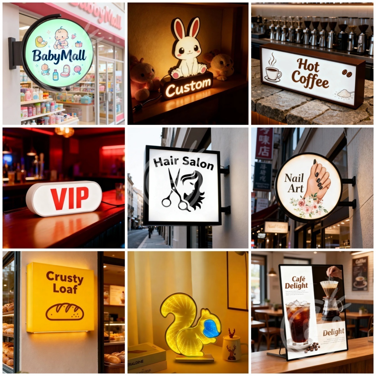 Custom Acrylic Signs Sign Led  - Outdoor Lighting Logo recension och pris