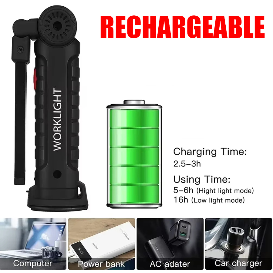 Portable LED Flashlight with M - Outdoor Lighting Hooks recension och pris