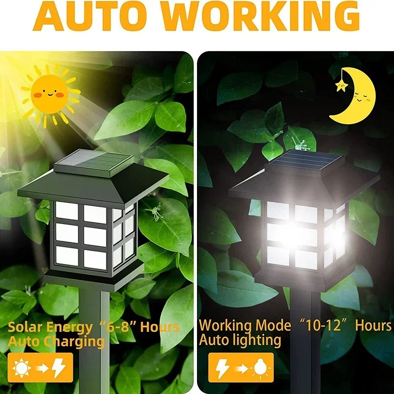 1-8PCS Solar Pathway Light Out - Outdoor Lighting Driveway recension och pris