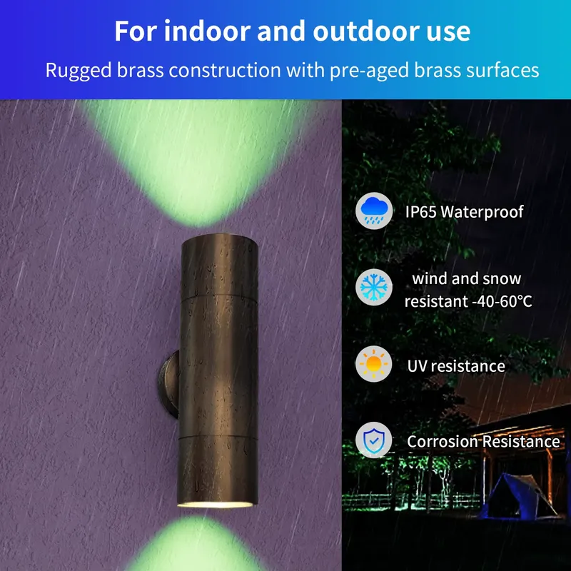 Durable Brass Outdoor LED Wall - Wall Lighting Outdoor recension och pris