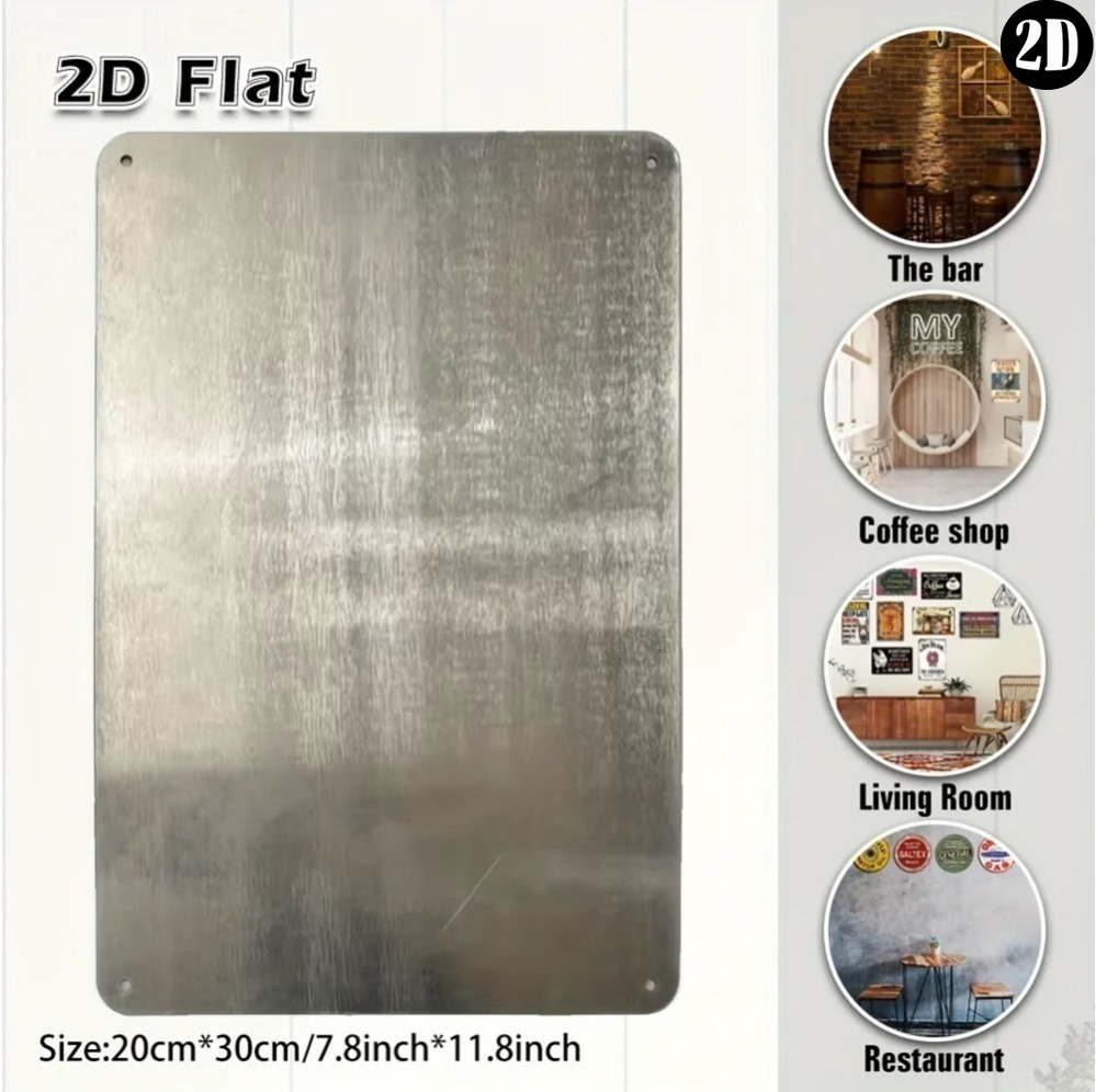 2D Metal Tin Sign, Young Girl  - Wall Lighting Outdoor recension och pris