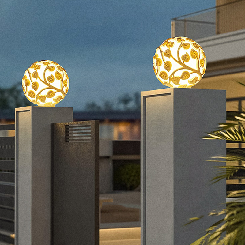 Outdoor column lights solar LE - Outdoor Lighting Decoration recension och pris