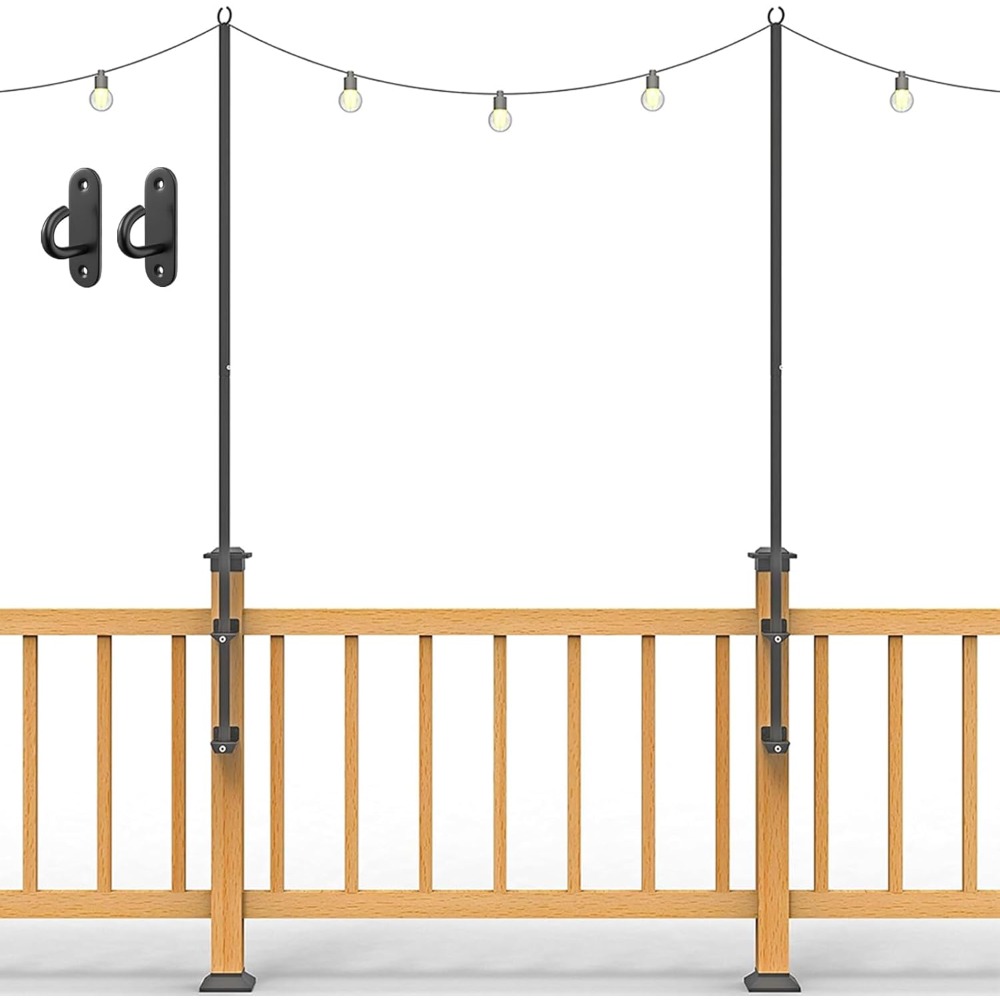 2 pack string light poles - st - Outdoor Lighting Hooks recension och pris