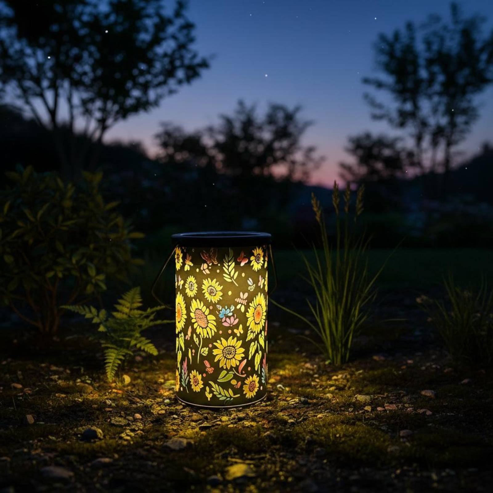 Floral Lantern Vintage Design  - Outdoor Lighting Battery Powered recension och pris