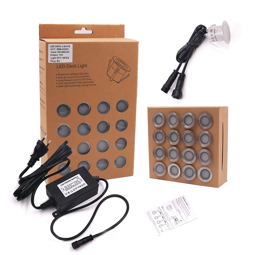 DC12V RGB LED Deck Light IP67  - Outdoor Lighting Driveway recension och pris