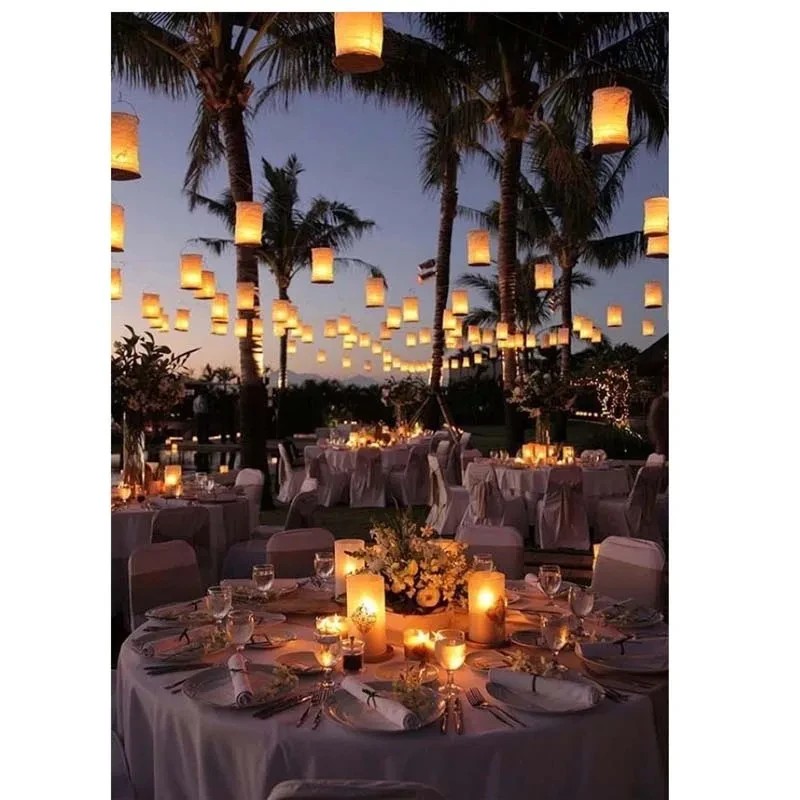 Top Quality 4pcs DIY White Str - Lighting Wedding Outdoor recension och pris