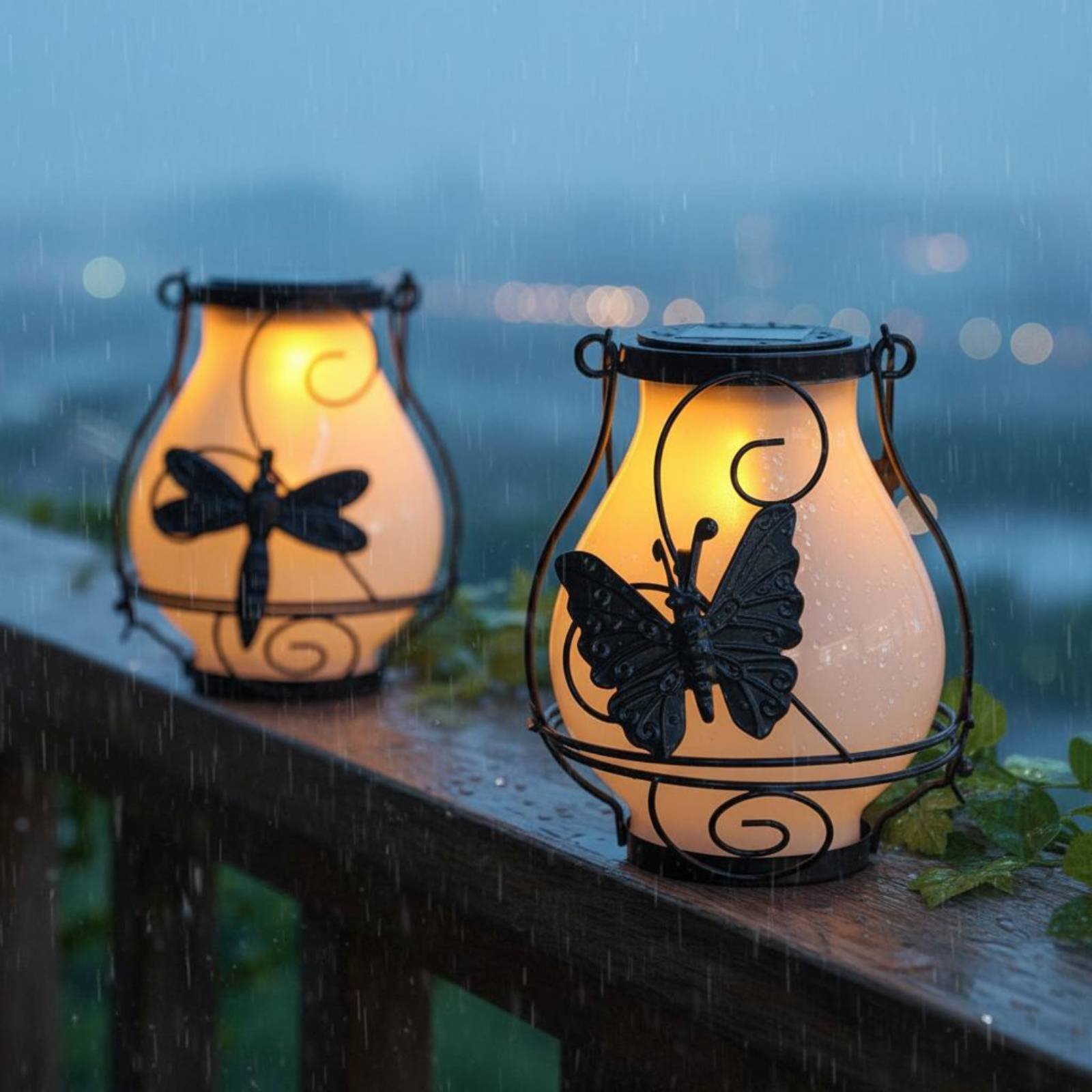 Solar Butterfly Lantern Waterp - Outdoor Lighting Battery Powered recension och pris