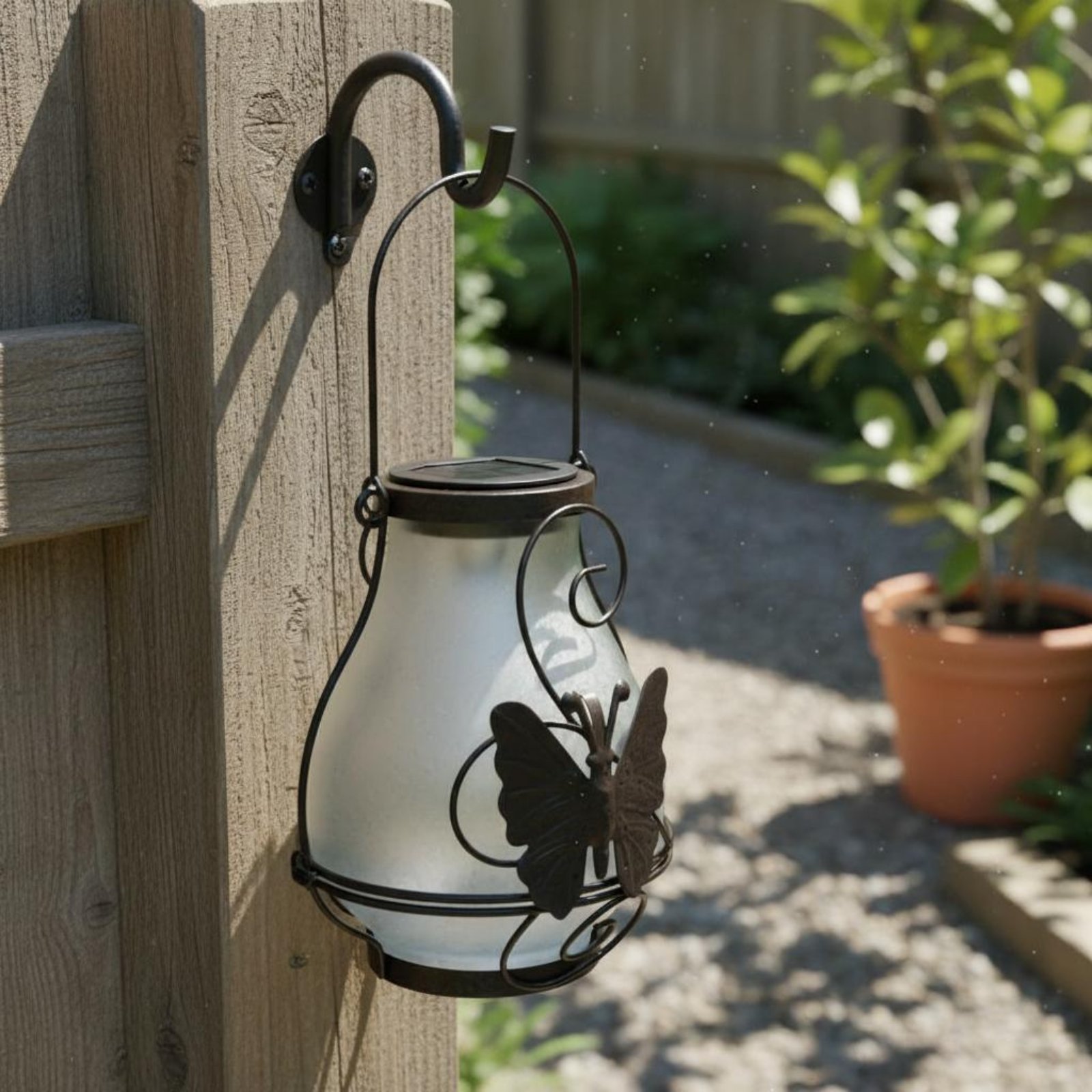 Solar Butterfly Lantern Waterp - Outdoor Lighting Battery Powered recension och pris