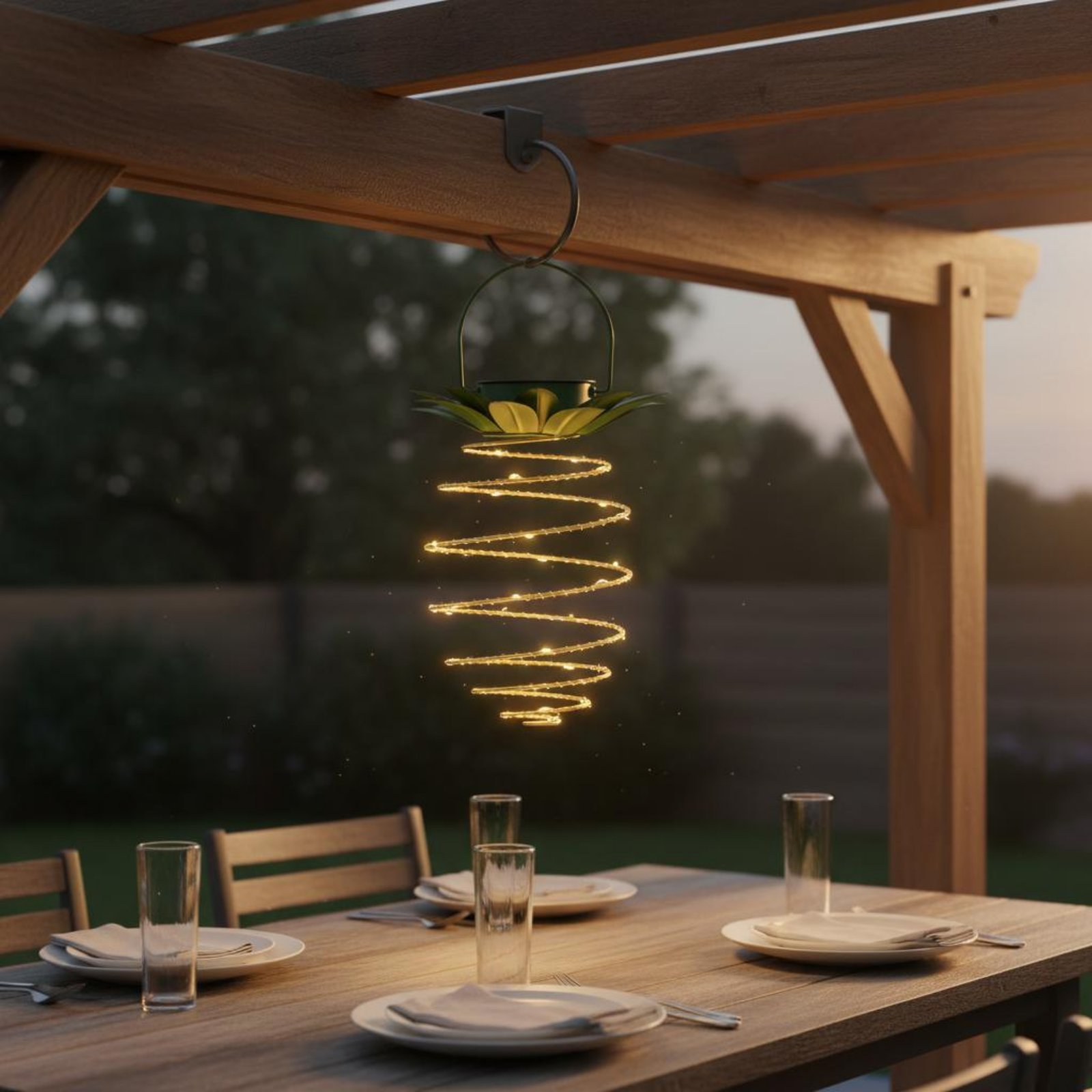 2 Pieces Solar Pineapple Lamp  - Outdoor Lighting Battery Powered recension och pris