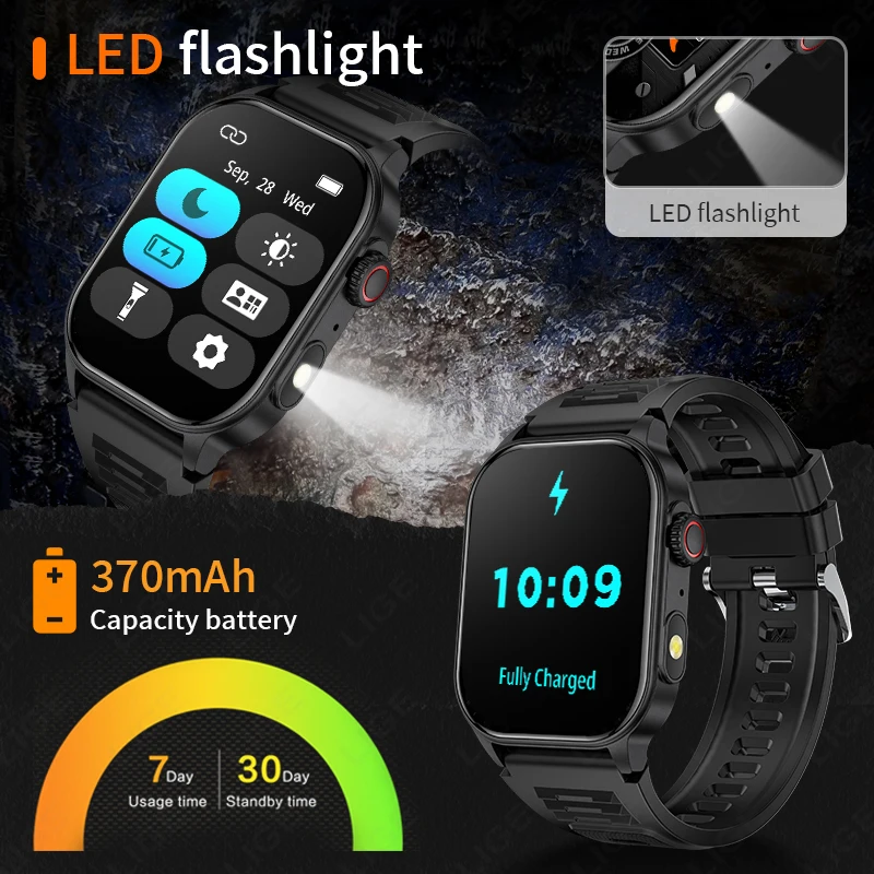 LIGE 2026 Outdoor Smart Watch  - Outdoor Lighting Track recension och pris