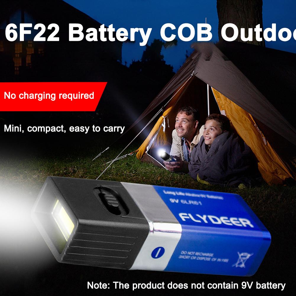 6F22 Battery COB Outdoor Light - Outdoor Lighting Not Working recension och pris