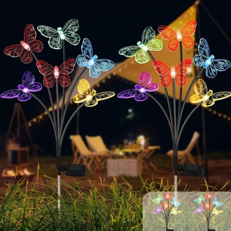 Solar Powered Butterfly Lights - Outdoor Lighting Battery Powered recension och pris