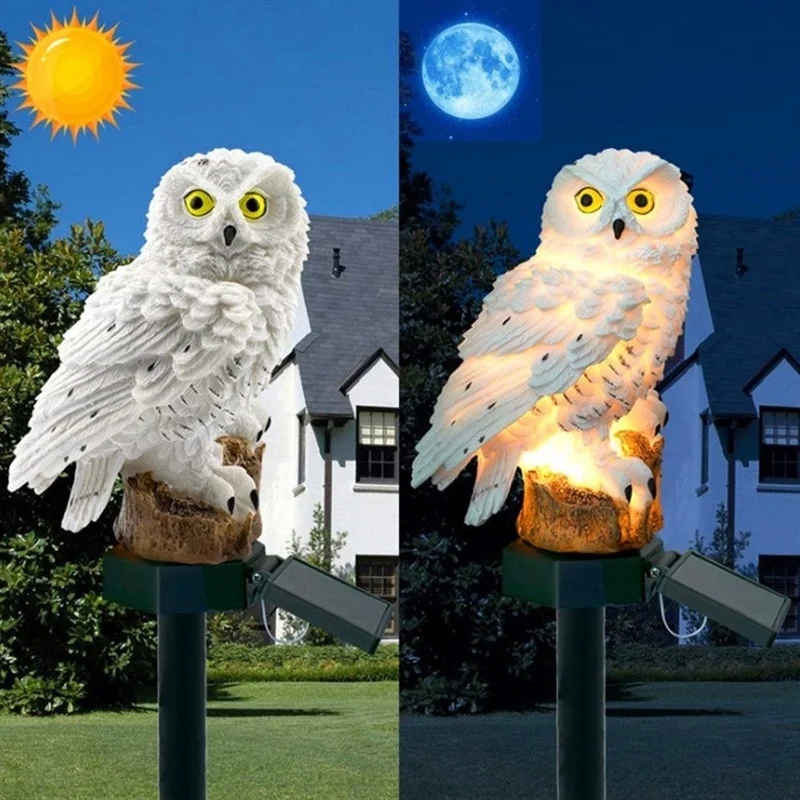 Solar Owl Statue Garden Light  - Outdoor Lighting Manufacturers recension och pris