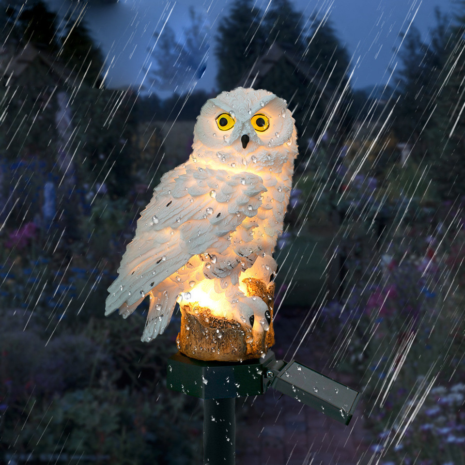 Solar Owl Statue Garden Light  - Outdoor Lighting Manufacturers recension och pris