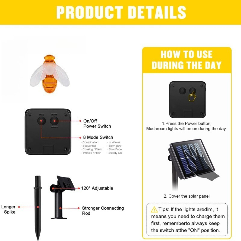 Solar Bee String Light 7m 50 L - Lighting Wedding Outdoor recension och pris