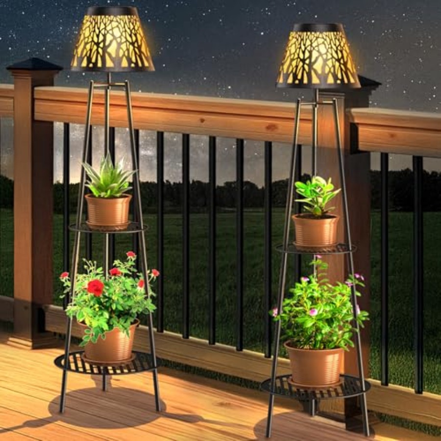 2 Pack Outdoor Solar Floor Lam - Outdoor Lighting Decoration recension och pris