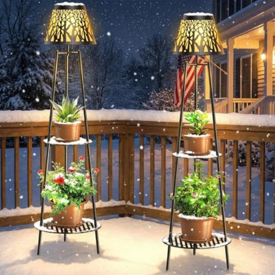 2 Pack Outdoor Solar Floor Lam - Outdoor Lighting Decoration recension och pris