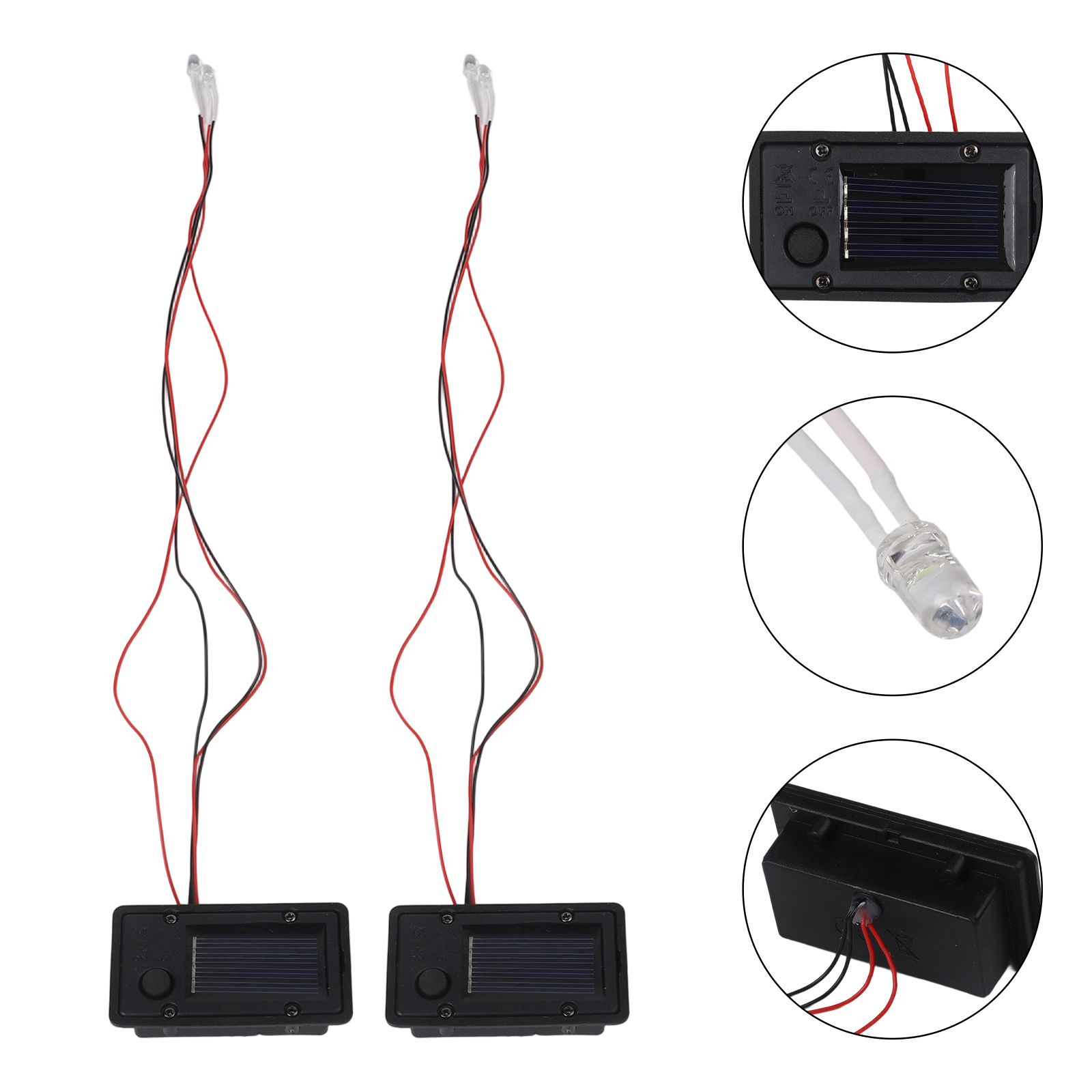 2pcs Solar Light Boxes Replace - Outdoor Lighting Driveway recension och pris