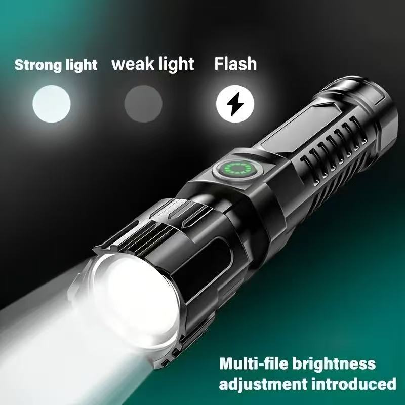New High-power Led Flashlight  - Outdoor Lighting Battery Powered recension och pris
