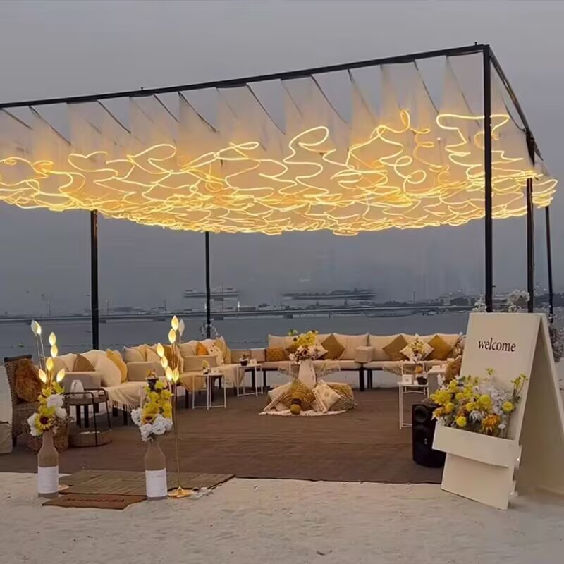 Wedding Ceiling Decoration Out - Lighting Wedding Outdoor recension och pris