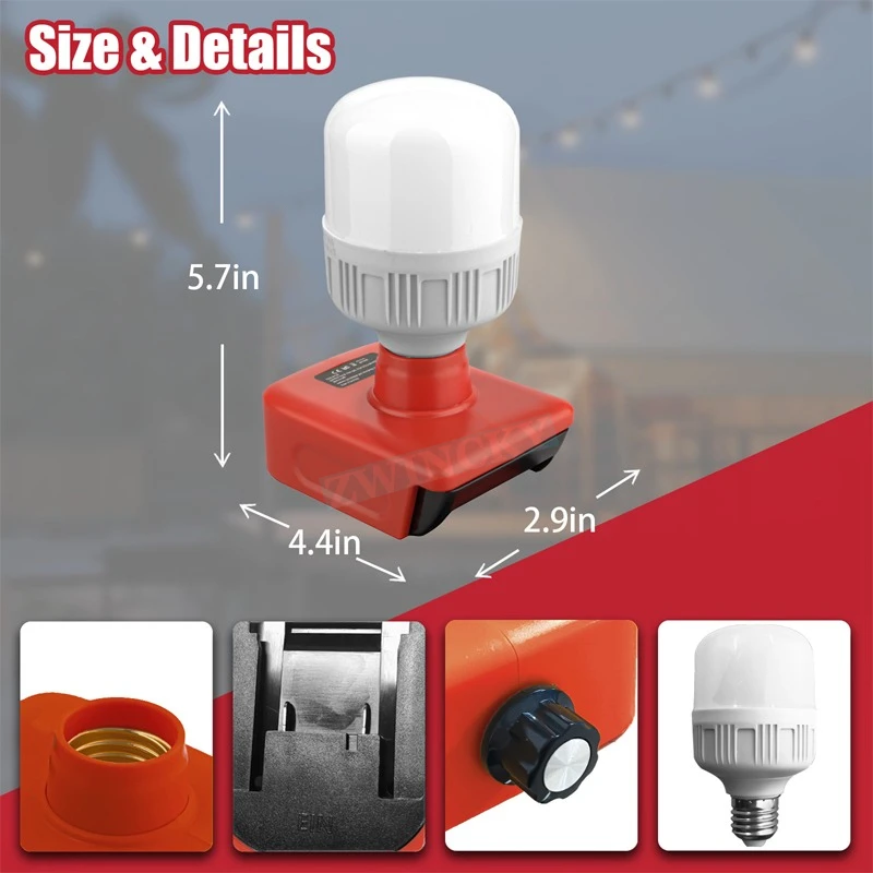 Portable Tool Light Suitable f - Outdoor Lighting Battery Powered recension och pris