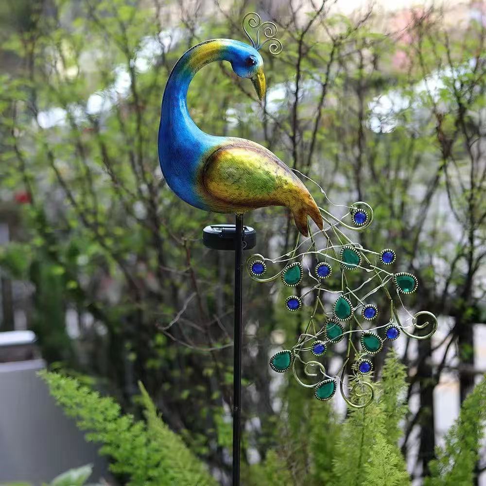 Metal Peacock Solar Stake Ligh - Outdoor Lighting Manufacturers recension och pris