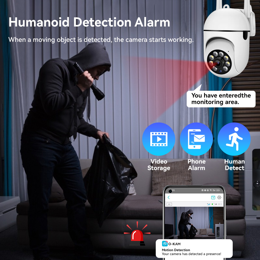 8MP 2.4G Wifi IP CCTV Camera C - Outdoor Lighting Track recension och pris