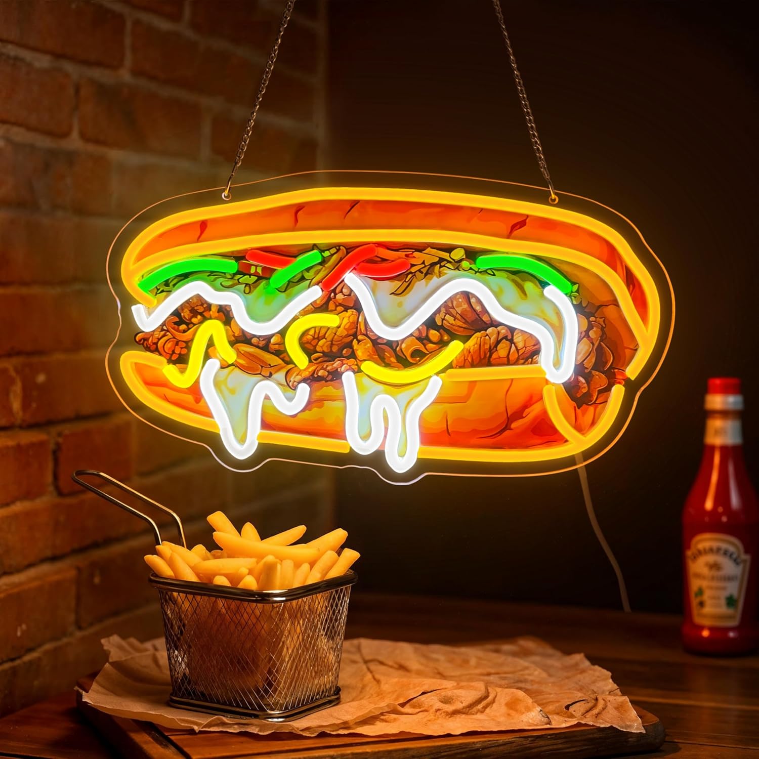 Philly Cheesesteak Neon Sign U - Outdoor Lighting Vendor recension och pris