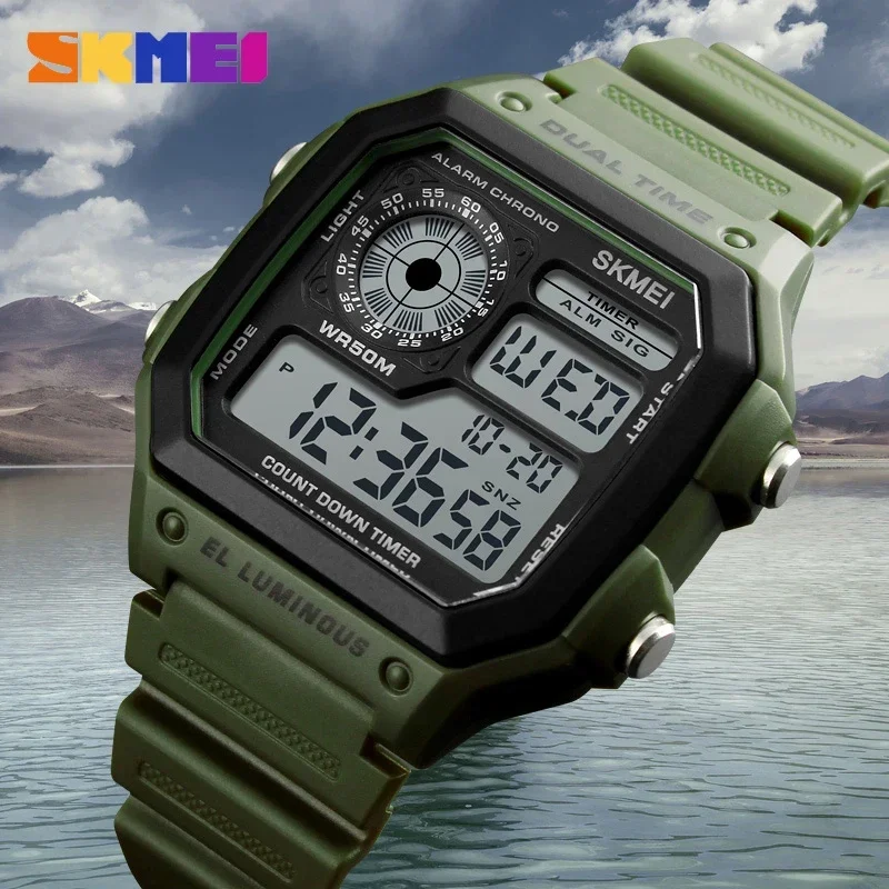 SKMEI 1299 Fashion Men PU Stra - Outdoor Lighting Zones recension och pris