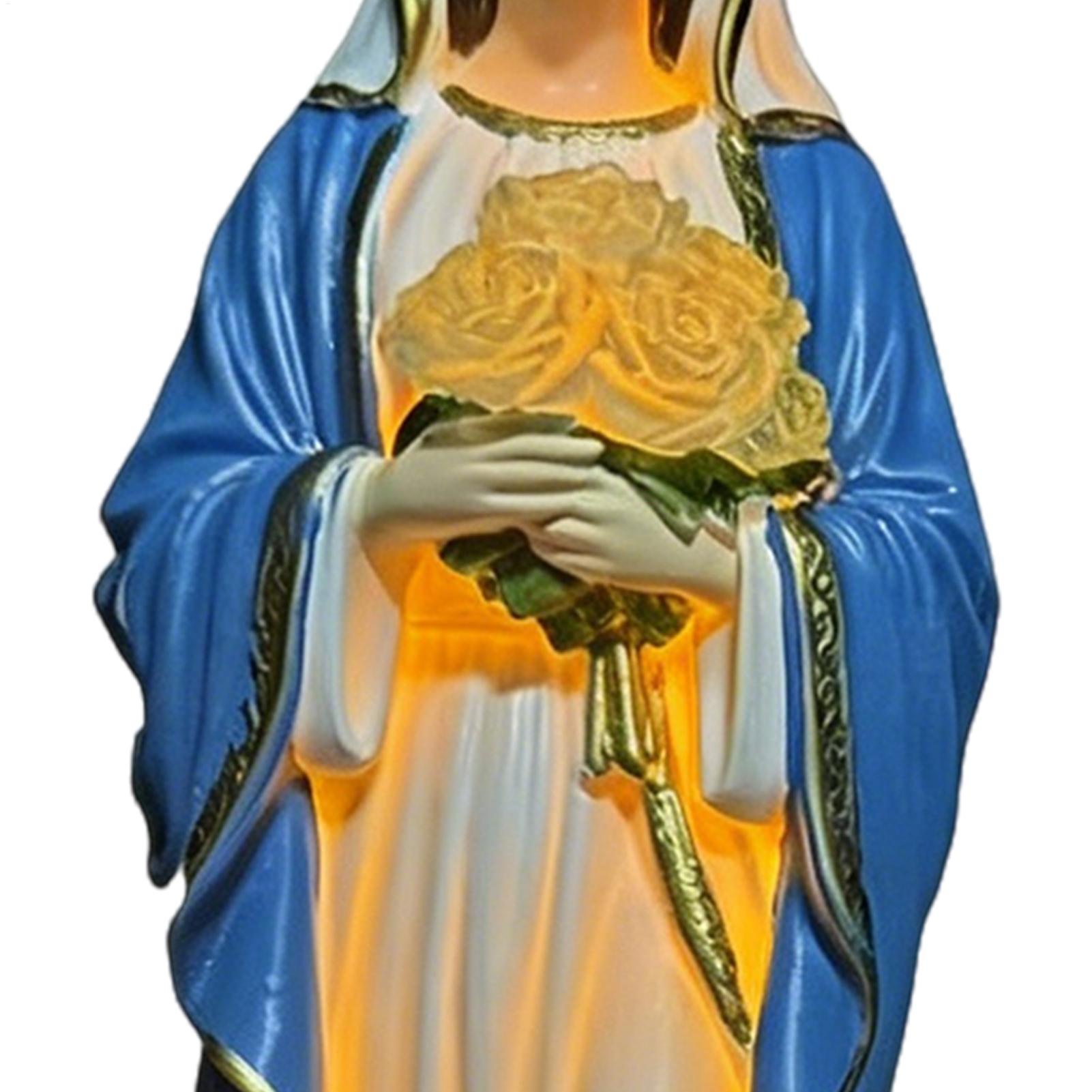 Solar Virgin Mary Statue Outdo - Outdoor Lighting Battery Powered recension och pris