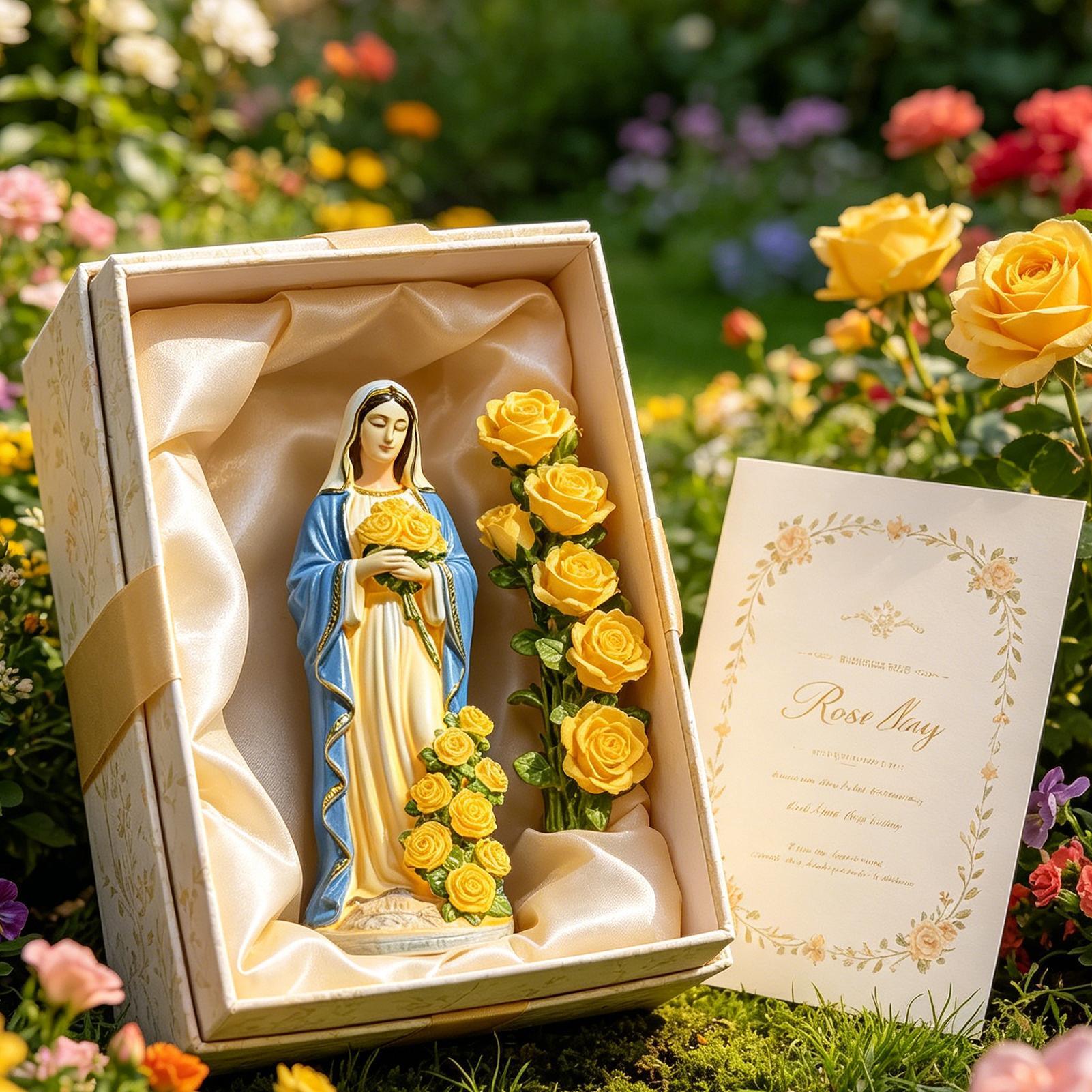 Solar Virgin Mary Statue Outdo - Outdoor Lighting Battery Powered recension och pris