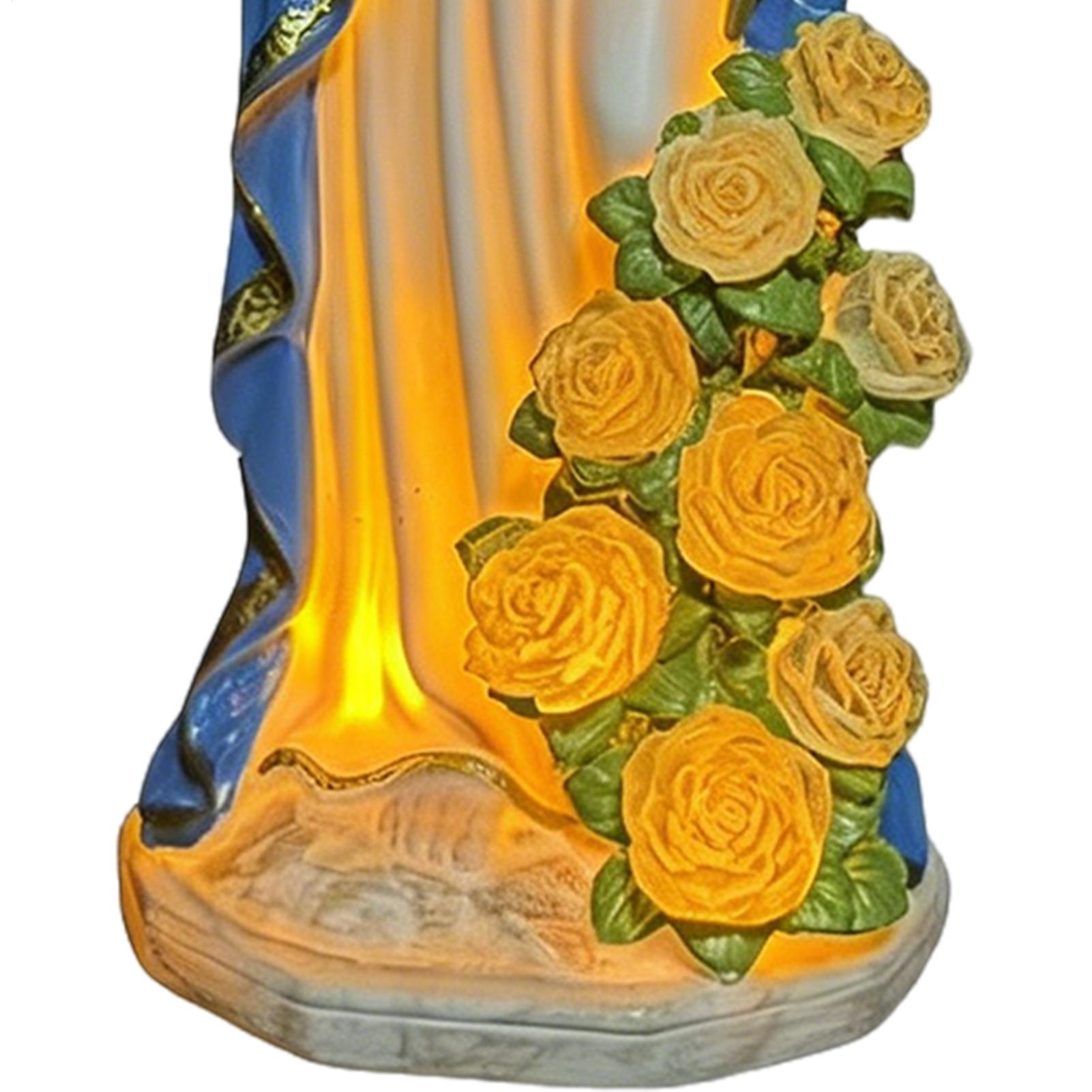 Solar Virgin Mary Statue Outdo - Outdoor Lighting Battery Powered recension och pris