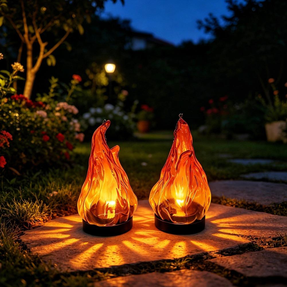 Solar Flame Hanging Lantern Li - Outdoor Lighting Decoration recension och pris