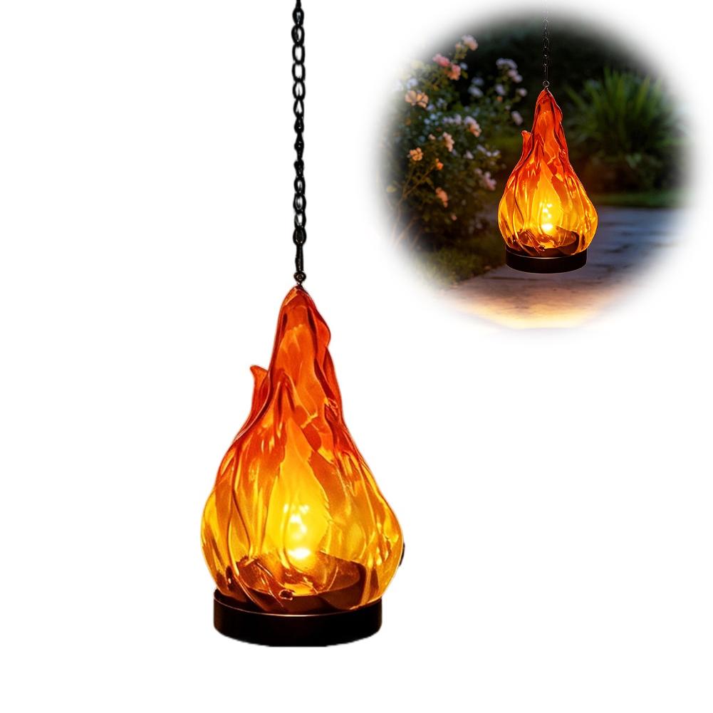 Solar Flame Hanging Lantern Li - Outdoor Lighting Decoration recension och pris