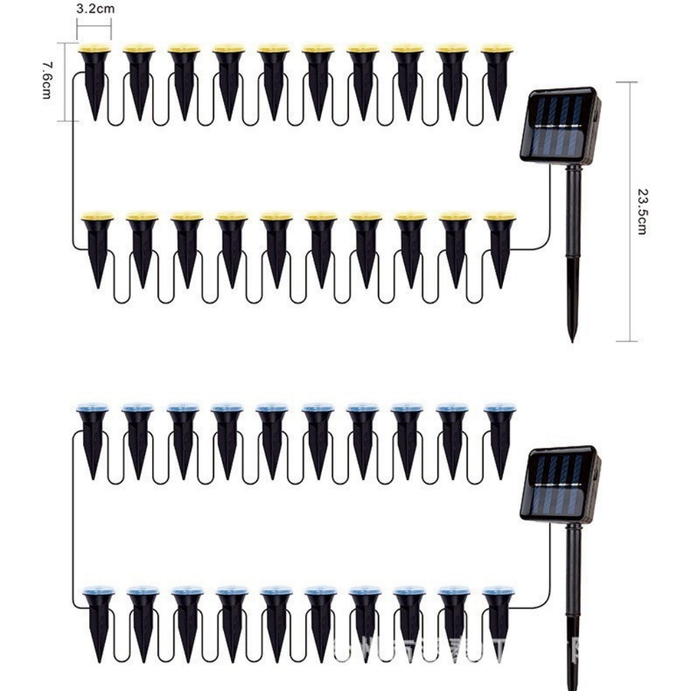30/20/10LEDs Solar Garden Ligh - Outdoor Lighting Driveway recension och pris