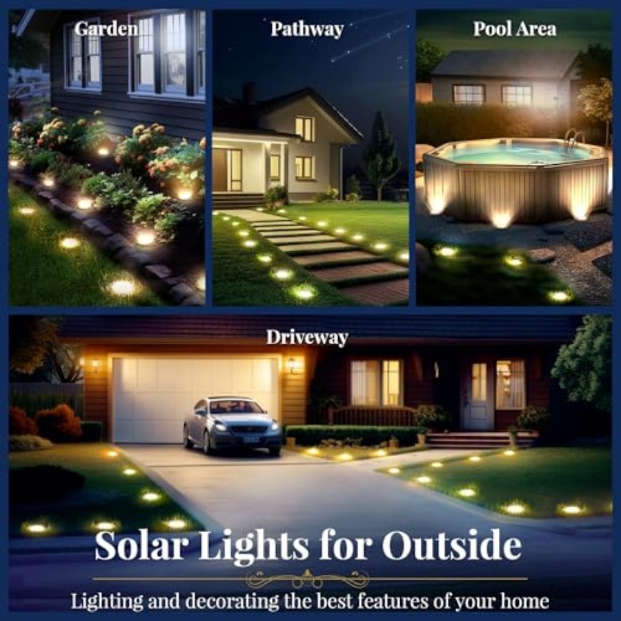 Solar Ground Lights Solar Ligh - Outdoor Lighting Driveway recension och pris